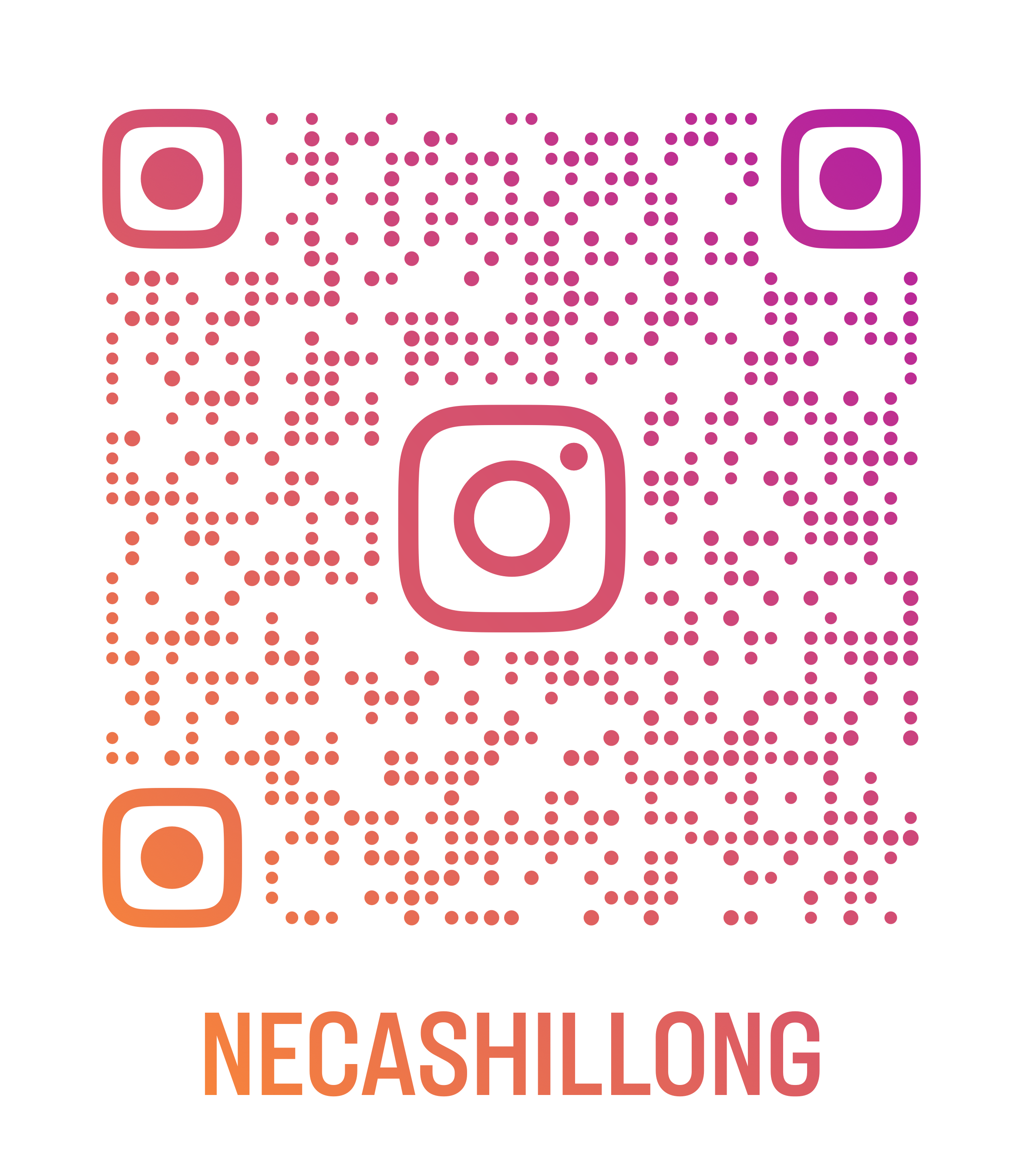 NECA Shillong Instagram QR Code